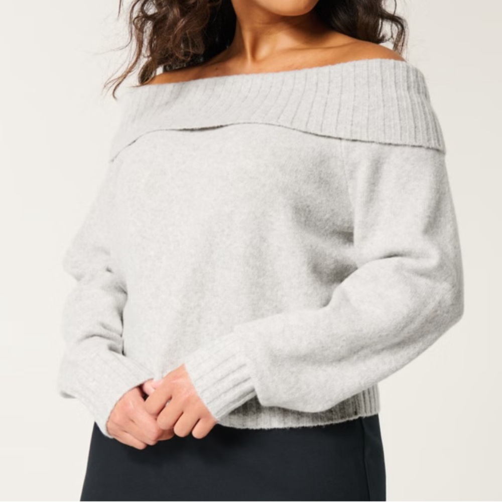 Off shoulder sweater